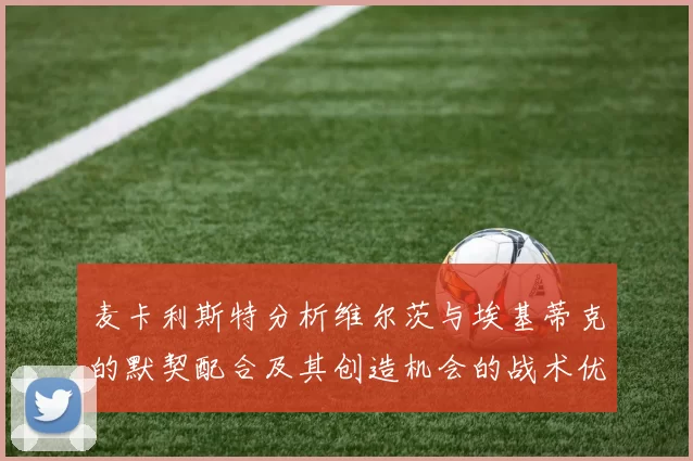 麦卡利斯特分析维尔茨与埃基蒂克的默契配合及其创造机会的战术优势